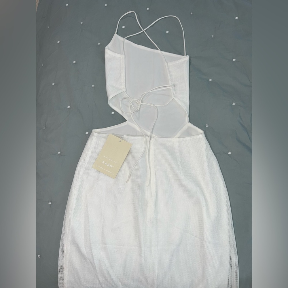 NWT Brylie Midi Dress White - Picture 6 of 7